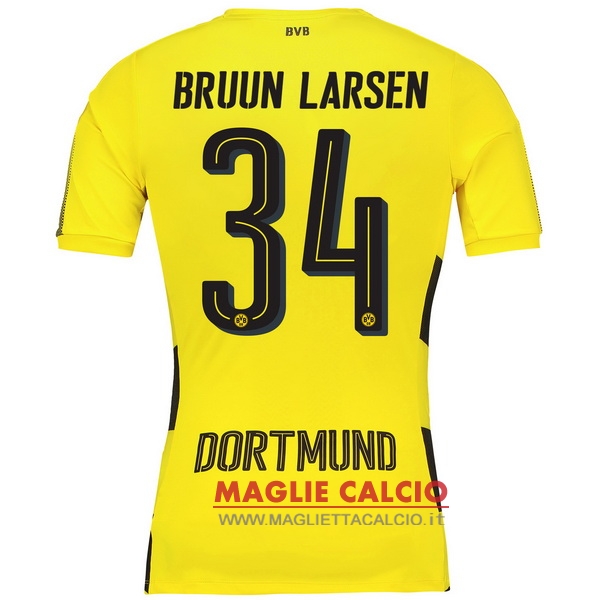 maglietta borussia dortmund 2017-2018 bruun larsen 34 prima